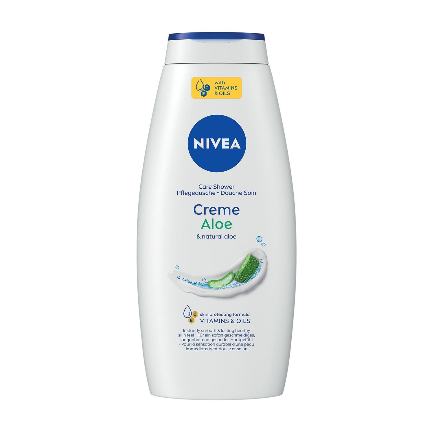 Гель-догляд для душу NIVEA Крем та алое, 750 мл